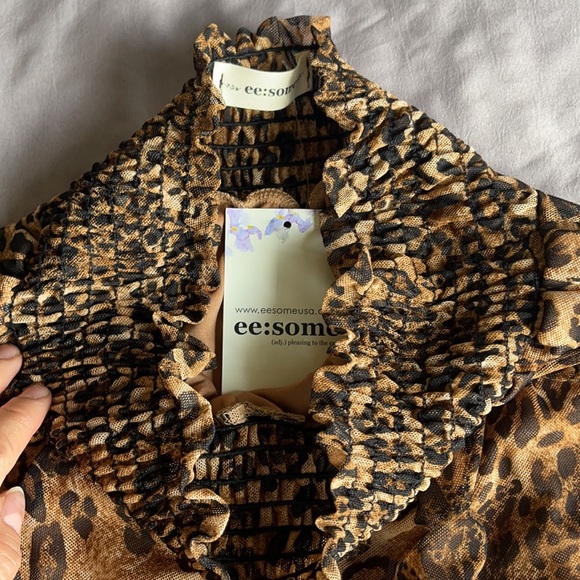 *BRAND NEW* PLEASE BUY, moving! Size M Leopard Print Midi Skirt - Picture 3 of 6